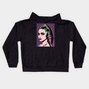 grimes style pop art Kids Hoodie